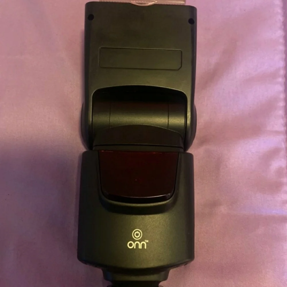 Onn Electronic Camera Flash for DSLR Cameras Canon Nikon Sony & Hot